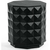 image:imageSAFAVIEH Couture Collection  Patty Black Accent Table Octagonal Side Table Carved Design Fully Assembled SFV7252ABlack