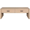 image:imageSAFAVIEH Couture Collection  Wynnrosa Natural Coffee Table 2 Drawers for Storage Modern Rectangular Accent Table Fully Assembled SFV3008ANatural