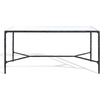 image:imageSAFAVIEH Couture Collection Jessa Brass MetalGlass Top Rectangle Coffee Table Fully AssembledBlack
