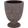 image:imageSAFAVIEH Outdoor  Ella Large Planter Pot with Drainage  Antique Brown Ficonstone Cement  Weather Resistant  Ideal for Patio Garden Backyard 209 Wx 209 D x 268 H PAT1550AAntique Brown