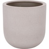 image:imageSAFAVIEH Outdoor  Ethan Low Wide Planter Pot with Drainage  Black Fiberstone  Weather Resistant  Ideal for Patio Garden Backyard 217 Wx 217 D x 22 H PAT1401ABeige