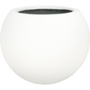 image:imageSAFAVIEH Outdoor  Kenslia Large Sphere Planter Pot  Sage Ficonstone Concrete  Decorative Outdoor Flower Pot for Patio Porch amp Garden 196 W x 196 D x 157 H PAT1519EWhite