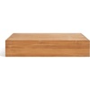 image:imageSAFAVIEH Outdoor Couture Collection Kauai Natural Solid Wood Teak Rectangular Coffee Table CPT1042A