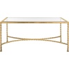 image:imageSafavieh American Homes Collection Matilda Gold Leaf Glass Couture Coffee TableGold
