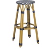 image:imageSafavieh PAT4018A Collection Kelsey Navy and White IndoorOutdoor Bar StoolNavy  White