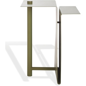 image:imageSAFAVIEH Couture Collection  Aldwyn Olive Green Metal Accent Table Modern Fully Assembled Side Table SFV6803BOlive Green