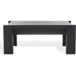 image:imageSAFAVIEH Couture Collection  Jessandria Natural Brown Rectangular Coffee Table Modern Fully Assembled Accent Cocktail Table SFV7720ABlack