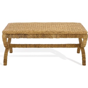 image:imageSAFAVIEH Couture Collection  Larysa Abaca amp Water Hyacinth Coffee Table Handwoven Natural Accent Table for Living Room Coastal Organic Design Fully Assembled CWK2036ANatural