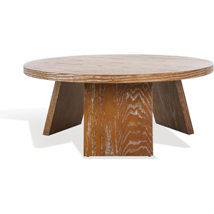 image:imageSAFAVIEH Couture Collection Julianna MidCentury Modern Rustic Oak Round Coffee TableRustic Oak