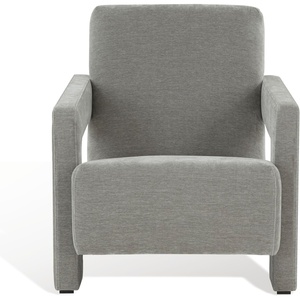 image:imageSAFAVIEH Couture Collection Taylor Modern Navy Velvet Upholstered Accent Chair Fully AssembledGrey