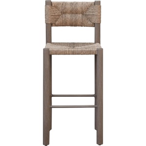 image:imageSAFAVIEH Couture Outdoor Patio Furniture Collection  Romona Tropical Bar Stool Set of 2 Brown Woven Rattan Design 30Inch Fully Assembled CPT4001BBrown