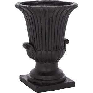 image:imageSAFAVIEH Outdoor  Atlas Brown Magnesium Oxide Urn Planter Pot  WeatherResistant Garden Planter with Drainage Hole for Patio Porch amp Entryway 189 W x 189 D x 248 H PAT5047BBlack
