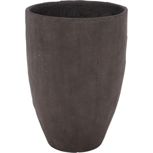 image:imageSAFAVIEH Outdoor  Cana Large Pedestal Planter Pot with Drainage  Brown Cement amp Bamboo  Weather Resistant  Ideal for Patio Garden Backyard 193 Wx 193 D x 268 H PAT1407ABrown