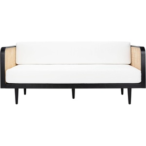 image:imageSafavieh Couture Helena French MidCentury Natural and Beige Rattan DaybedBlackNatural