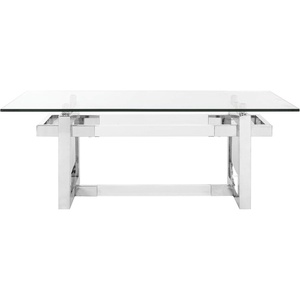 image:imageSafavieh Couture Home Montrelle Glam Silver Acrylic Glass Top Coffee Table