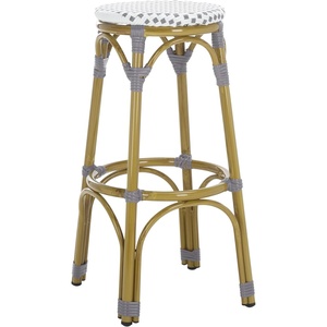 image:imageSafavieh Home Collection Kipnuk GreyampWhite Indoor Outdoor BarstoolGrey  White