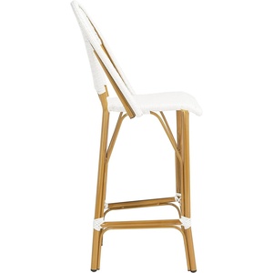image:imageSafavieh PAT4008C Outdoor Collection Ford White French Bistro 30inch Bstro Bar StoolWhite