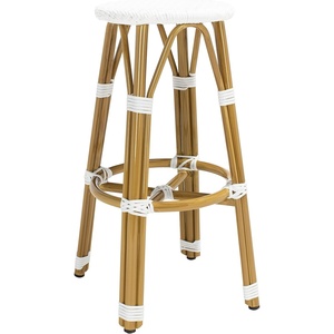 image:imageSafavieh PAT4018A Collection Kelsey Navy and White IndoorOutdoor Bar StoolWhite