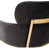 image:imageSAFAVIEH Couture Charlize Velvet Dining ChairDark Grey  Gold