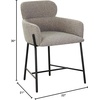 image:imageSAFAVIEH Couture Charlize Velvet Dining ChairLight GreyBlack