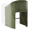 image:imageSAFAVIEH Couture Collection  Kagan Olive Green Chenille 27 Inch Counter Stool Upholstered CounterHeight Seating with Curved Back Fully Assembled SFV4857BOlive Green