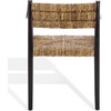image:imageSAFAVIEH Couture Collection  Kona Woven Abaca Dining Chair Black amp Natural Handwoven Seat and Backrest Fully Assembled CWK2030ABlackNatural