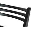 image:imageSAFAVIEH Couture Collection Jacie Black Seat Folding Chair Set of 2 Fully AssembledBlack
