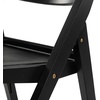 image:imageSAFAVIEH Couture Collection Jacie Black Seat Folding Chair Set of 2 Fully AssembledBlack