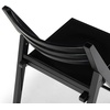 image:imageSAFAVIEH Couture Collection Jacie Black Seat Folding Chair Set of 2 Fully AssembledBlack
