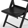image:imageSAFAVIEH Couture Collection Jacie Black Seat Folding Chair Set of 2 Fully AssembledBlack