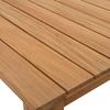 image:imageSAFAVIEH Couture Outdoor  Martinique Coffee Table  Natural  Solid Wood  Coastal Slatted Design  Ideal for Patio Deck Porch Backyard 467 W x 26 D x 185 H CPT1014Natural Teak