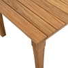 image:imageSAFAVIEH Couture Outdoor  Martinique Coffee Table  Natural  Solid Wood  Coastal Slatted Design  Ideal for Patio Deck Porch Backyard 467 W x 26 D x 185 H CPT1014Natural Teak