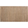 image:imageSAFAVIEH Couture Outdoor  Martinique Coffee Table  Natural  Solid Wood  Coastal Slatted Design  Ideal for Patio Deck Porch Backyard 467 W x 26 D x 185 H CPT1014Natural