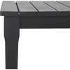 image:imageSAFAVIEH Couture Outdoor  Martinique Coffee Table  Natural  Solid Wood  Coastal Slatted Design  Ideal for Patio Deck Porch Backyard 467 W x 26 D x 185 H CPT1014Black
