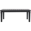 image:imageSAFAVIEH Couture Outdoor  Martinique Coffee Table  Natural  Solid Wood  Coastal Slatted Design  Ideal for Patio Deck Porch Backyard 467 W x 26 D x 185 H CPT1014Black