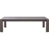 image:imageSAFAVIEH Couture Outdoor Patio Furniture Collection  Donaldo Rectangular Coffee Table Dark Grey Aluminum Frame with Slatted Top CPT4012ADark Grey
