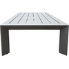 image:imageSAFAVIEH Couture Outdoor Patio Furniture Collection  Donaldo Rectangular Coffee Table Dark Grey Aluminum Frame with Slatted Top CPT4012ADark Grey