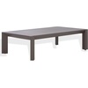 image:imageSAFAVIEH Couture Outdoor Patio Furniture Collection  Donaldo Rectangular Coffee Table Dark Grey Aluminum Frame with Slatted Top CPT4012ADark Grey