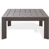 image:imageSAFAVIEH Couture Outdoor Patio Furniture Collection  Donaldo Rectangular Coffee Table Dark Grey Aluminum Frame with Slatted Top CPT4012ADark Grey