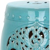 image:imageSAFAVIEH Furniture  Flora Decorative Garden Stool  Spring Green  Ceramic  Artisan HandPainted Design  Ideal for Living Room Patio Garden  Fully Assembled ACS4527EBlue