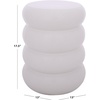 image:imageSAFAVIEH Home Collection  Dylan 18Inch Ceramic Garden Stool Light Cream Glazed Finish Indoor Outdoor Decorative Accent Stool Fully Assembled ACS4608BLight Cream