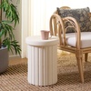 image:imageSAFAVIEH Home Collection  Jhene 18Inch Ceramic Garden Stool Light Cream Glazed Finish Indoor Outdoor Decorative Accent Stool Fully Assembled ACS4614ALight Cream