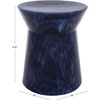 image:imageSAFAVIEH Home Collection  Lessa 18Inch Ceramic Garden Stool Blue Glazed Finish Indoor Outdoor Decorative Accent Stool Fully Assembled ACS4615ABlue