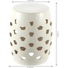 image:imageSAFAVIEH Home Collection Amaissa Moss Green Ceramic Decorative Garden Stool for Living Room Bedroom Garden Side Table Plant Stand Fully AssembledCream