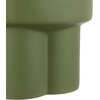 image:imageSAFAVIEH Home Collection Cordiz Modern Matte Green Ceramic 14inch Decorative Accent Garden Stool for Living Room Bathroom Patio Side Table Plant Stand Fully AssembledMoss Green