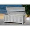 image:imageSAFAVIEH Outdoor  Abri Cushion Storage Box  Solid Wood  Coastal Resort Storage Bench Design  Ideal for Patio Deck Porch Backyard 18 W x 47 D x 19 H PAT7037AGrey