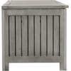 image:imageSAFAVIEH Outdoor  Abri Cushion Storage Box  Solid Wood  Coastal Resort Storage Bench Design  Ideal for Patio Deck Porch Backyard 18 W x 47 D x 19 H PAT7037AGrey