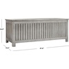 image:imageSAFAVIEH Outdoor  Abri Cushion Storage Box  Solid Wood  Coastal Resort Storage Bench Design  Ideal for Patio Deck Porch Backyard 18 W x 47 D x 19 H PAT7037AGrey