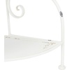image:imageSAFAVIEH Outdoor Collection Turuca Antique White Wrought Iron 4Tier Corner Shelf Fully AssembledAntique White