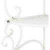 image:imageSAFAVIEH Outdoor Collection Turuca Antique White Wrought Iron 4Tier Corner Shelf Fully AssembledAntique White